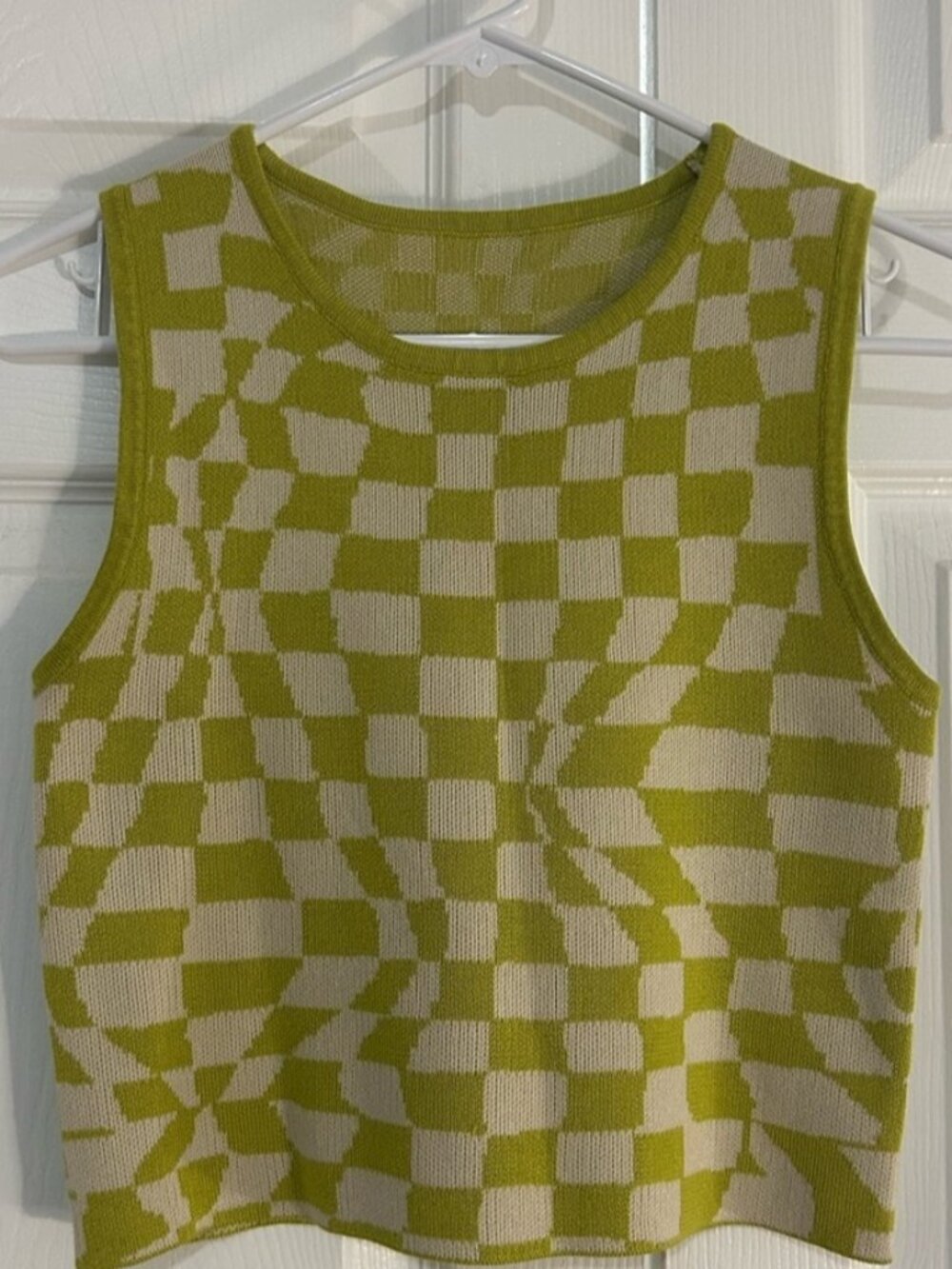 Tank Top - Lime/Beige